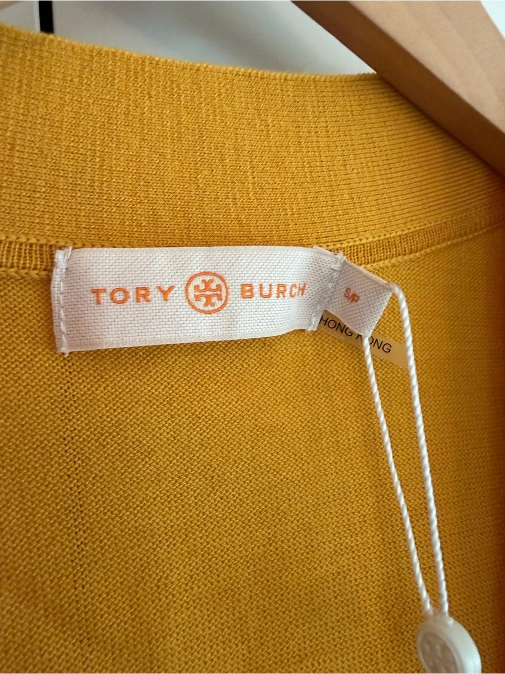 Tory Burch Simone Cardigan NWT Gold Crest Logo Buttons 100%‎ Wool Size Small